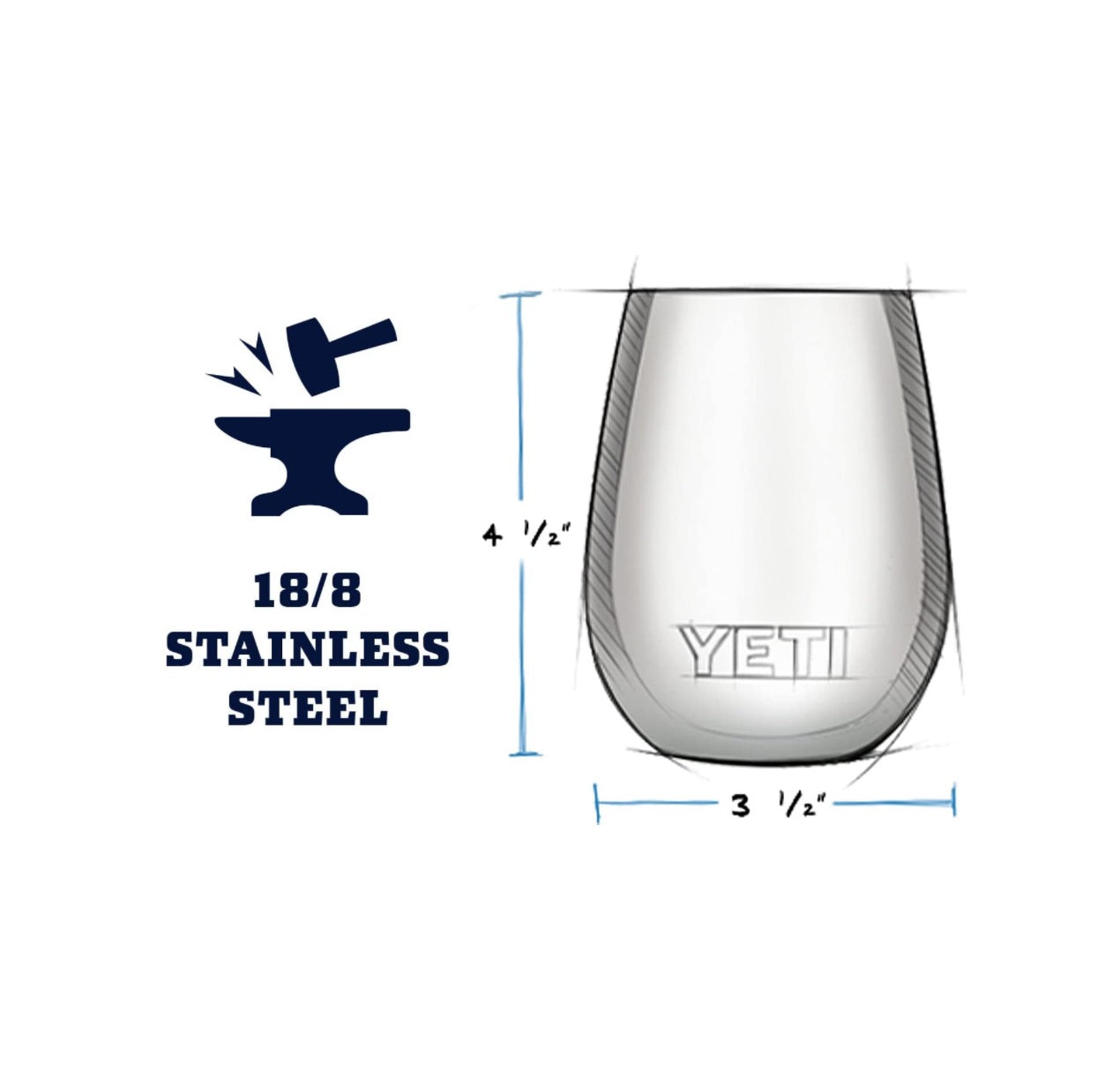 YETI- Vaso de vino